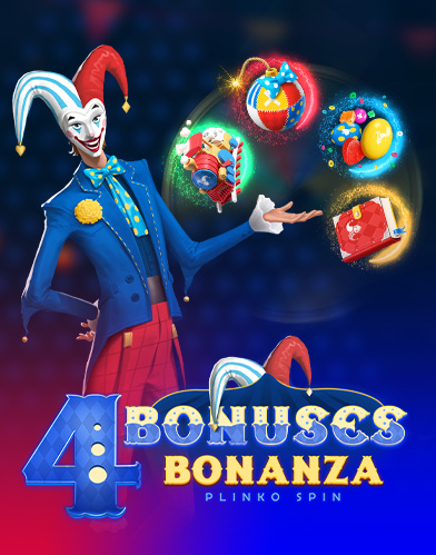 4 Bonuses Bonanza - Plinko Spin