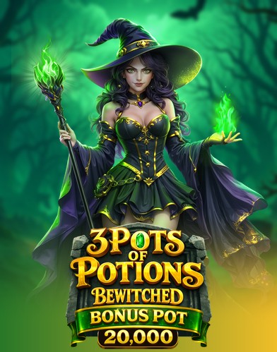 3 Pots of Potions Bewitched Bonus Pot 20,000