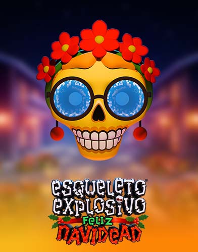 Esqueleto Explosivo Feliz Navidead